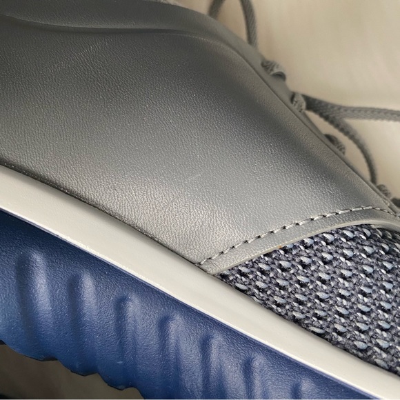 Cole Haan GrandMøtion (GrandMotion) Knit Gray & Blue Men’s Leather Sneakers - Picture 11 of 15